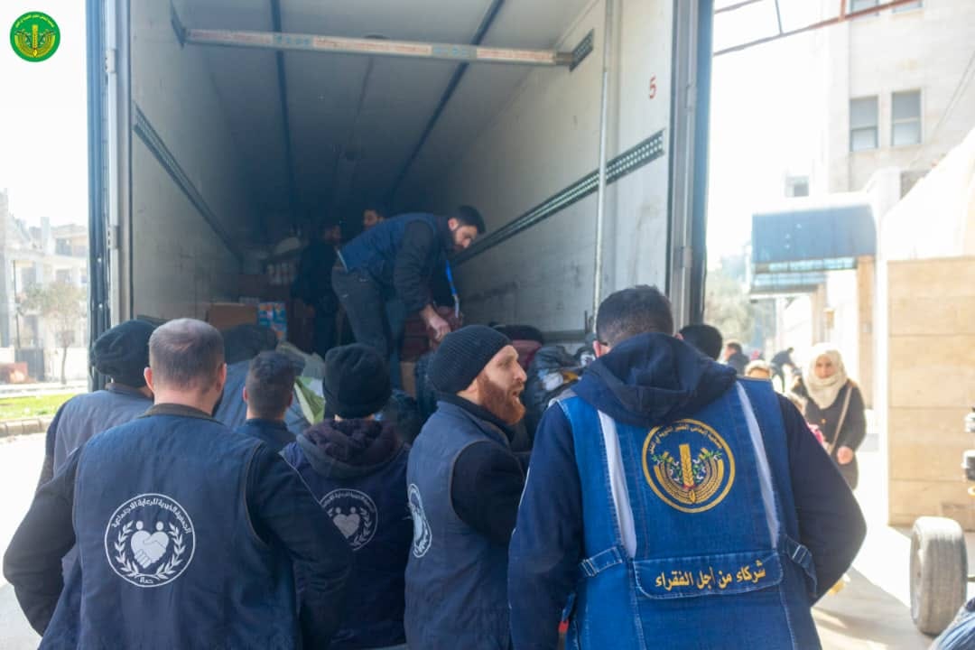 تنفيذا للإستجابة الطارئة لإغاثة أهلنا  المتضررين من الزلزال في المحافظات السورية المنكوبة